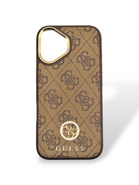 Funda Guess Crossbody Premium – Marrón/Oro - iPhone 17