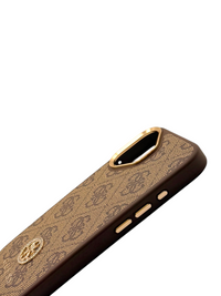 Funda Guess Crossbody Premium – Marrón/Oro - iPhone 17