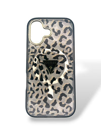 Funda Guess Leopard Glitter MagSafe - iPhone 17