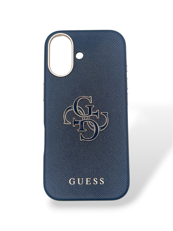 Funda Guess Saffiano – Azul Marino - iPhone 17