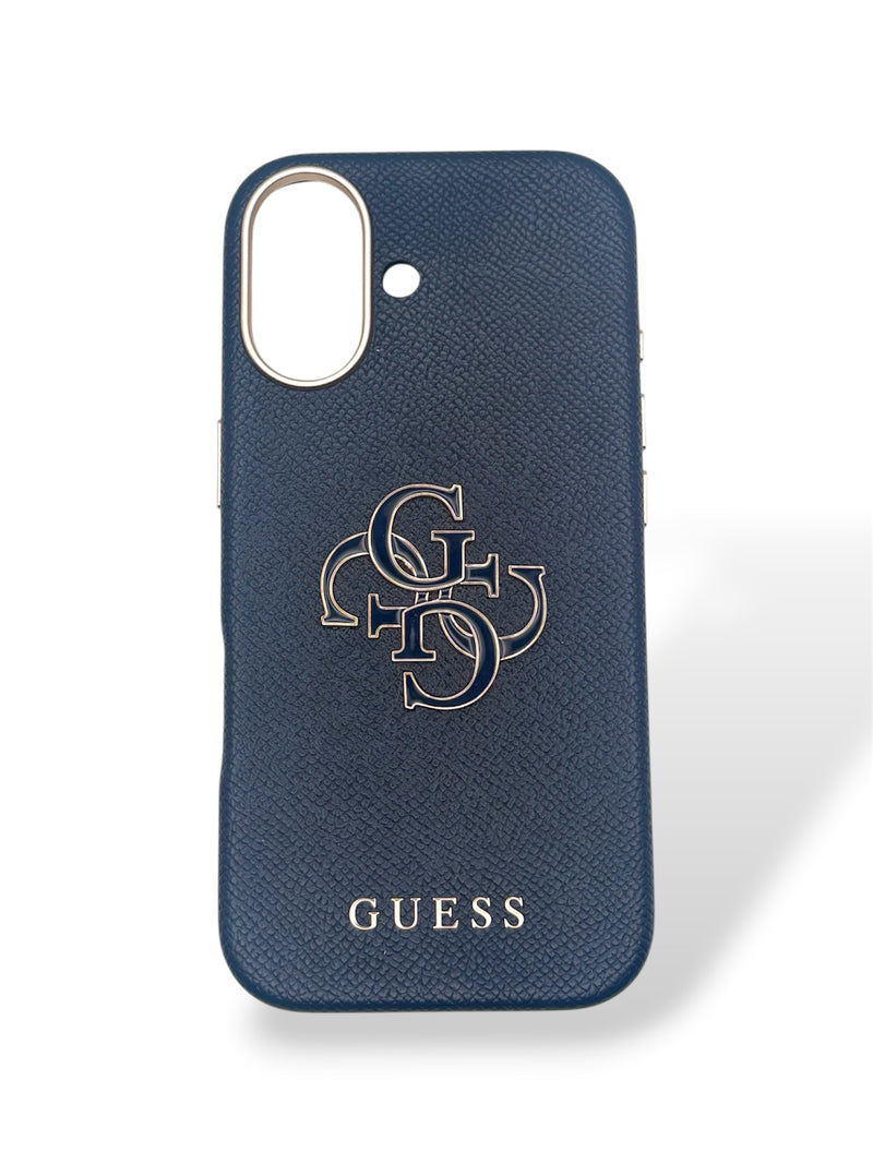 Funda Guess Saffiano – Azul Marino - iPhone 17