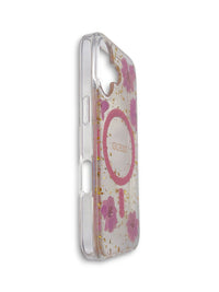 Funda Guess Glitter Flowers MagSafe - iPhone 17
