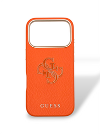 Funda Guess Premium Naranja Vibrante - iPhone 17 pro y Pro max