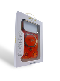 Funda Magnética GUESS – Estilo Naranja & Oro - iPhone 17 pro y Pro max