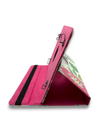 Funda Universal Giratoria para Tablet - Diseño Floral y Mariposas