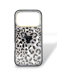 Funda Guess Leopard Glitter MagSafe - iPhone 17